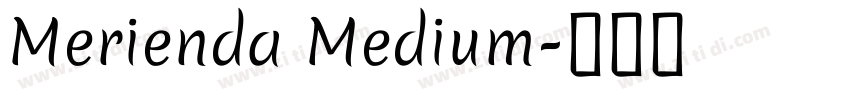Merienda Medium字体转换